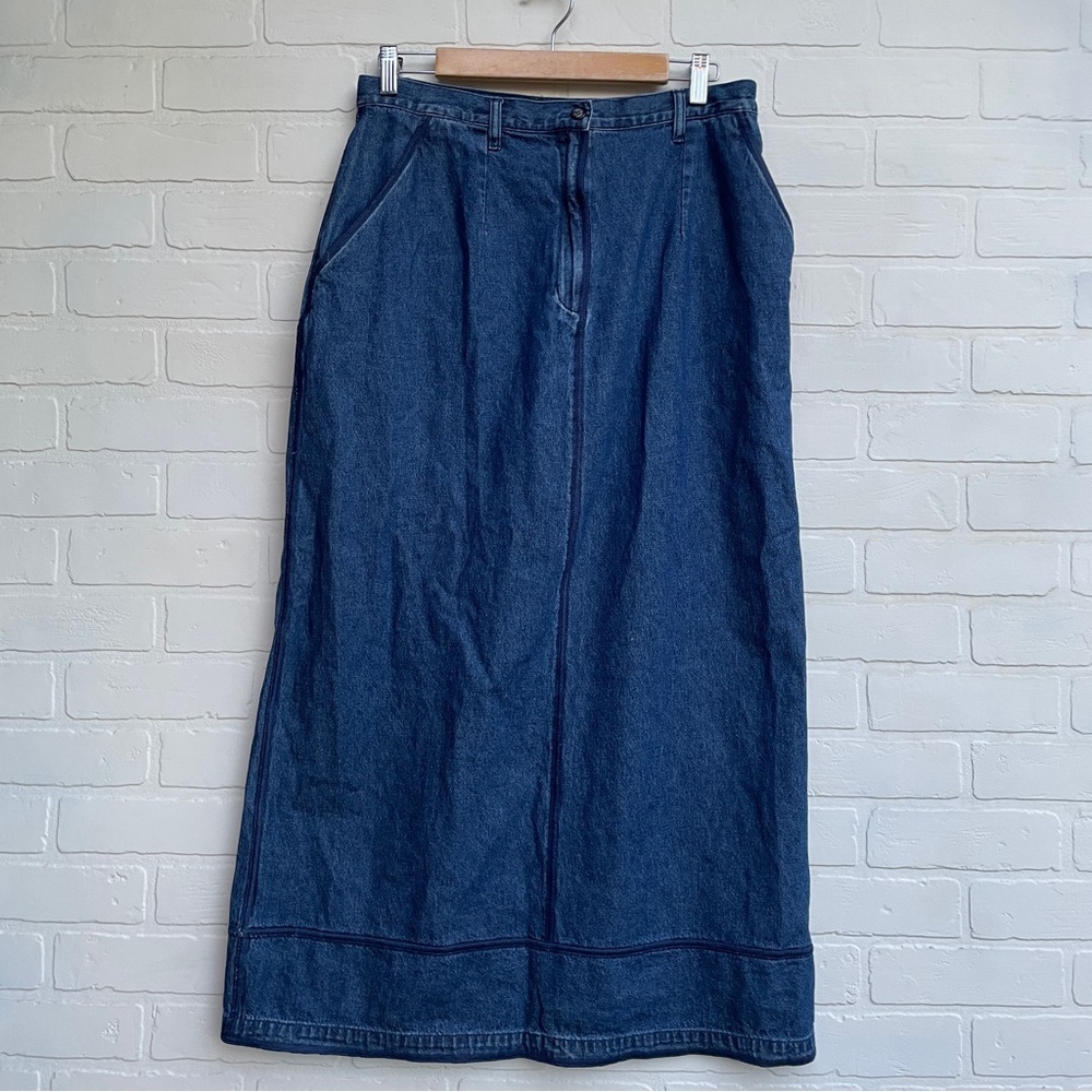 Vintage Harve Bernard Long Denim Skirt